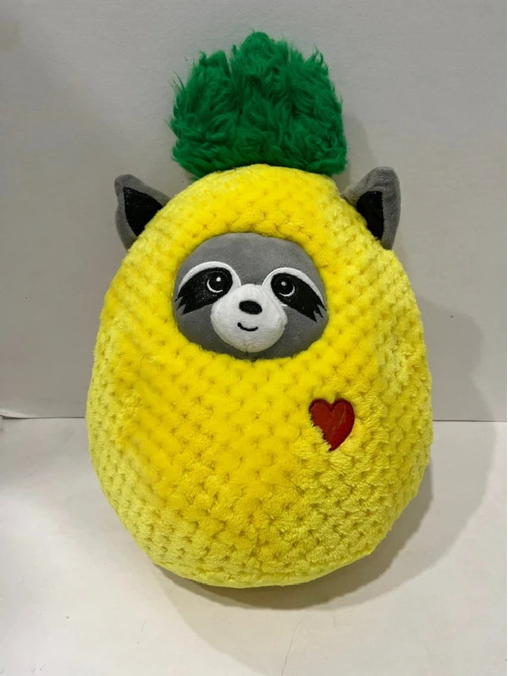 Hug Me Plushie Racoon In Pineapple